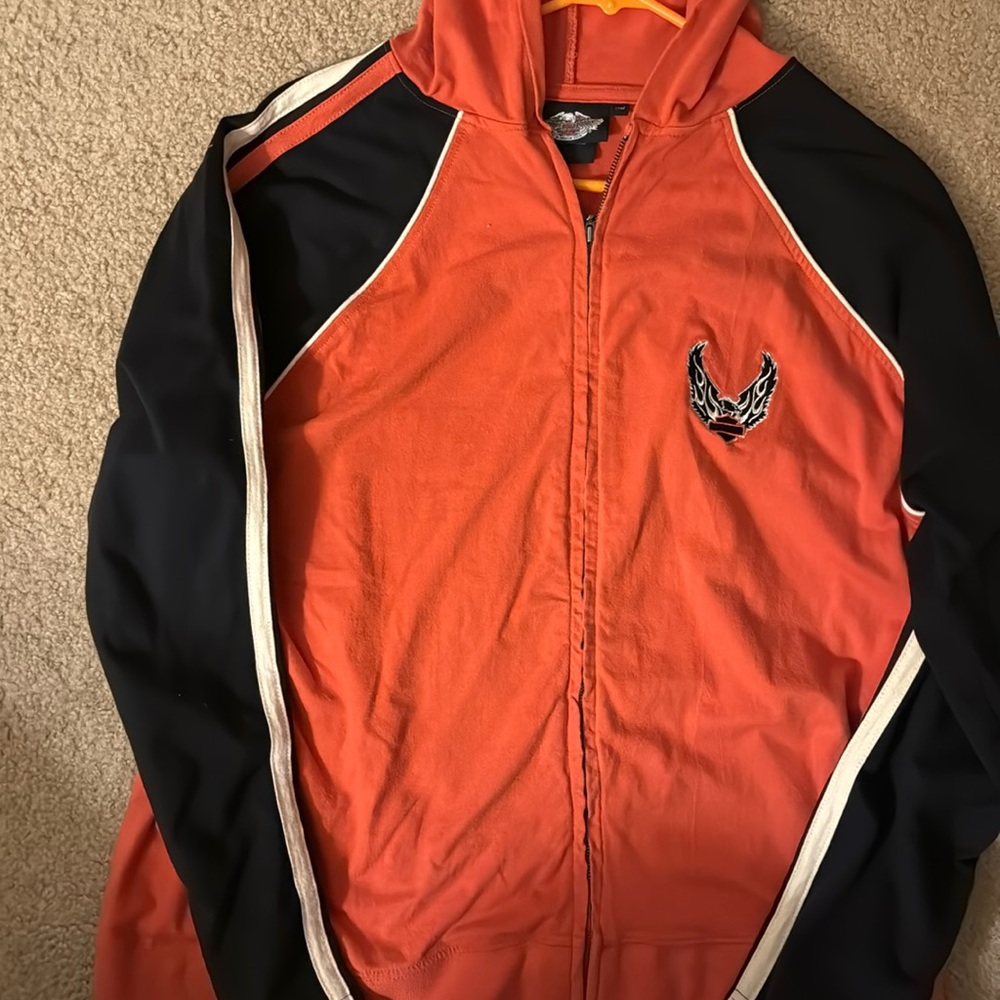 Ladies Harley Davidson zip up cotton hoodie